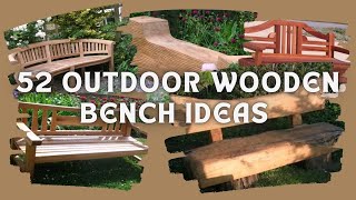 52 Unique and Eye-Catching Outdoor Wooden Bench Ideas to Inspire You