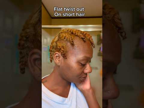 Flat twist out on short hair 🤞🏾#twistout#naturalhair#naturalhairstyles#hairtutorial#howto#beauty