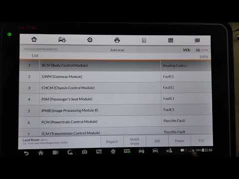 Remote diagnostic ASB Interface ,Range Rover 2018