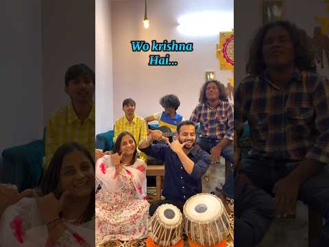 woh krishna hai 🎶❤️ #krishna #radhe #bhajan #music