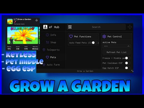Grow a Garden Script 🌱 | Dupe Sheckles, Egg ESP & Pet Middle Freeze! [Working 2025]