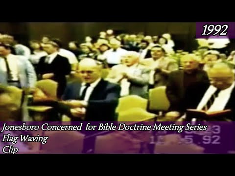 Flag Wave at Concerned Meeting Jonesboro, AR 1992