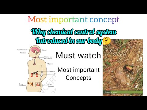 chemical control and coordination .why chemical control system introduced in our body? hormones.