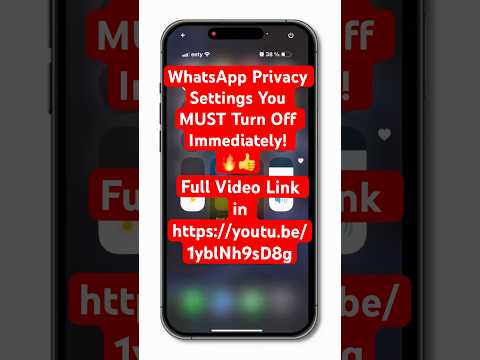 WhatsApp Privacy Settings You MUST Turn Off Immediately! 🔥 (Protect Your Data Now) #online