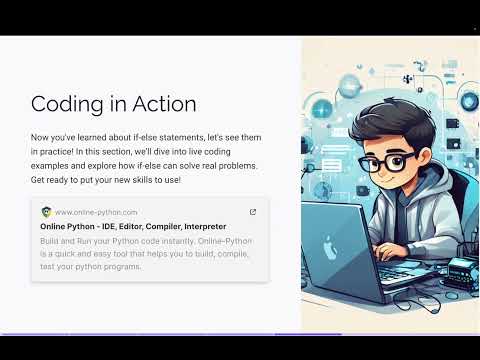 Python - If Else Statements | For kids and anyone who is starting to learn to code