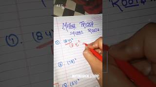 MATHS TRICKS SQUARE ROOT EASY CALCULATIONS TOUGH NUMBERS SOLUTIONS #competitiveexams #squareroot