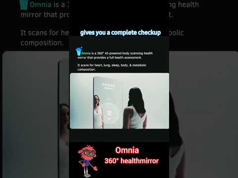 ✨ Your mirror just got smarter! Omnia is a 360° AI health mirror 🚀 #heartratemonitor #fitbit #ai