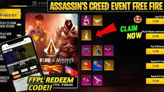 FFPL GRAND FINALS REDEEM CODE NEW ASSASSIN CREED COLLAB FREE ITEMS NEW UPCOMING EVENT #SMARTTTAMIL