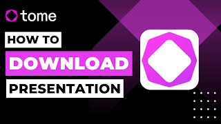 How To Download Presentation From Tome AI !