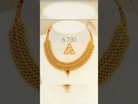 fancy gold thushi designs #marathidagina #kholhapuriMarathiDagina
