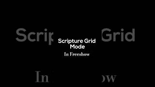 FreeShow for Noobs - Scripture Grid Mode #freeshowtutorial