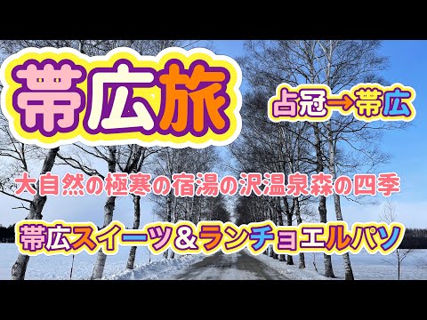 [北海道旅行]帯広の旅Part１　占冠から帯広へ！大自然の極寒の宿と帯広スイーツ＆ランチ