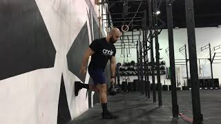 Functional Strength - Cross Body Single Leg Wall Kettlebell Deadlift - ON AIR
