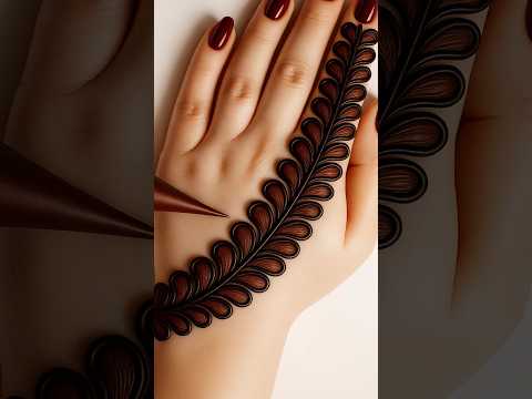 Easy mehndi design#shorts #mehndi #mehmdi #ytshorts #shortsfeed #reels #reel