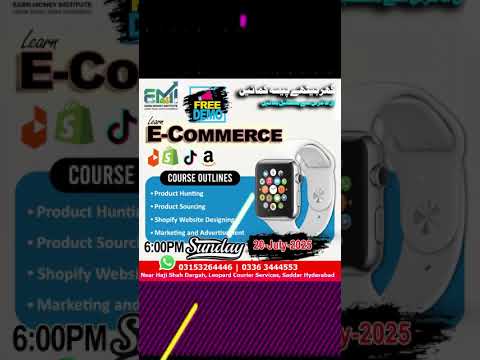 𝑱𝒐𝒊𝒏 𝑬-𝑪𝒐𝒎𝒎𝒆𝒓𝒄𝒆 𝑭𝑹𝑬𝑬 𝑫𝒆𝒎𝒐 𝑪𝒍𝒂𝒔𝒔 ##EcommerceTraining #Draz #Shopify #tiktok #tiktokshop #amazon #free