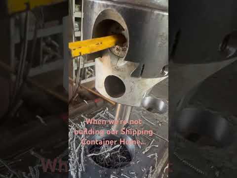 Bridgeport Vertical Mill 1hp making some repair bushings for a John Deere 544 loader quick detach.