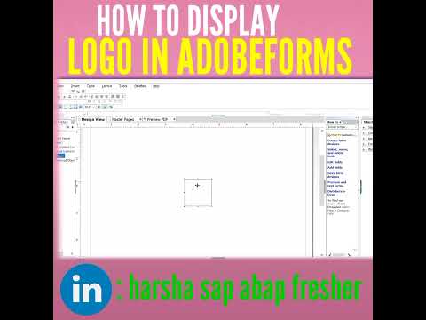 HOW TO DISPLAY LOGO IN ADOBEFORMS IN SAP ABAP? #abap #abaptutorial #saplearnercommunity
