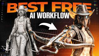 My Complete FREE AI 3D Workflow — Characters & Props Pipeline