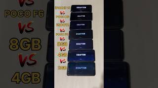 POCO X6 PRO😈 Vs iPHONE 15 PRO💀Vs POCO F6 PRO😱 VsiQOO 12Vs 8GBvs4GBVs-PUBG TEST #pocox6pro #iPhone
