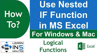 How to Use Nested IF function in Microsoft Excel