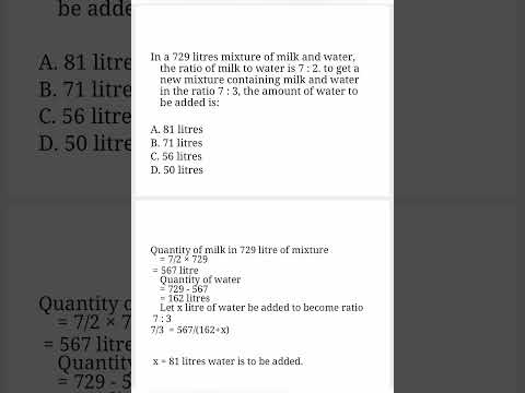 Mixture & Alligation