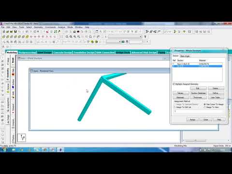Day 1  STAAD Pro Basic Tutorial for Beginners   Civil Engineering