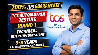 TCS🔥 Automation Testing Interview Questions - 3 to 4 yrs experienced - Job Guarantee!