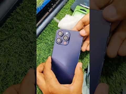 Installation iPhone 14 Pro Max Lens Protector - Keep Original Deep Purple Color #shorts