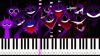 Durple in 12 PHASES (Incredibox SPRUNKI) - Piano Tutorial