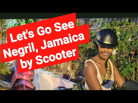 Let's Go!! Cruising on my scooter in Negril, Jamaica.
