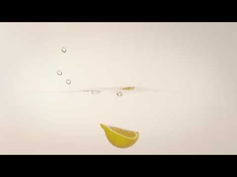 Lemon splash in slow motion, 3D CG