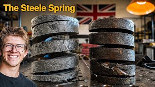 Hand forged for a 117year old steam engine!! Fitting our new spring.. 