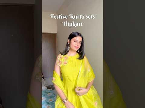 Flipkart kurta set#partywear#kurtaset#birthdaydress#festivekurtaset#cotton#fullsleeves#flipkart#haul