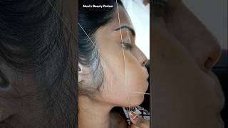 Full Face Threading🧵 Amezing Result🤩 #shorts #facethreading #facewaxing #threading #viral #parlour