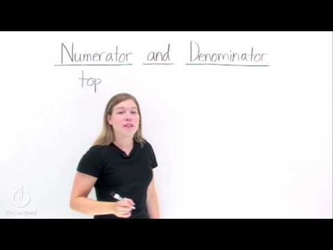 What's a Numerator and What's a Denominator?