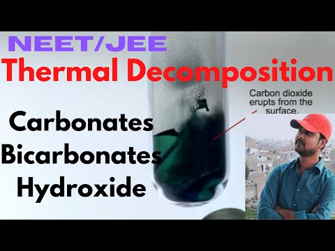 Heating Effects ( Thermal Decmposition) | Part 1 | Carbonates, Bicarbonates & Hydroxides | NEET/JEE