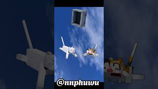 Luckily cats are immune to fall damage XD | Alter ego trend #minecraft #animation #tweening