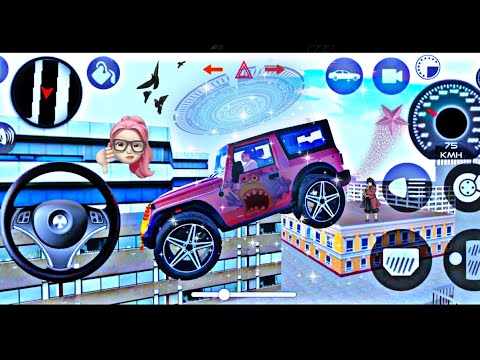 Dollar (Song) Modified Mahindra Pink thar 😈|| Indian Cars Simulator 3D . Mahindra Thar Stunt Part 11