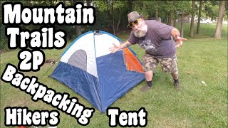 Mountain Trails 2P Backpacking Hikers Tent Review And Set Up
