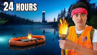 24 HOUR OVERNIGHT CHALLENGE on LAKE!