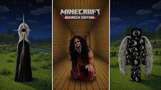 10 New Minecraft Horror Mods For BEDROCK/POCKET EDITION | Minecraft Horror Mods For BEDROCK EDITION
