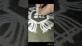 atractive rangoli design#art #rangoliart#rangolidesign #indianart#artwork#draw #rangoli#easyrangoli