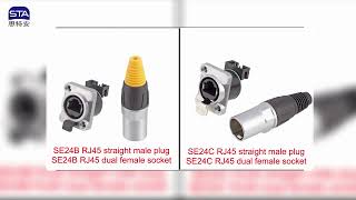SE Series RJ45 Aviation Plug Connector | Industrial Ethernet