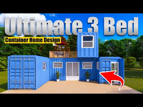 The Ultimate 3-Bed Container Home with Rooftop & Front Decks 🏡
