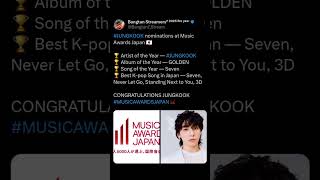 CONGRATULATIONS JUNGKOOK #bts #viralshort #btsarmy #jeonjungkook #jungkook #musicawardsjapan #fyp
