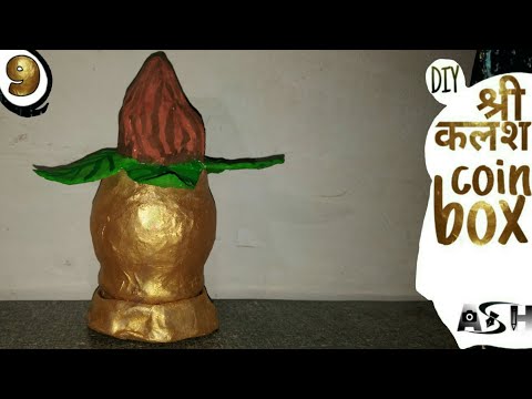 How to make coin bank | golden pot coin box
