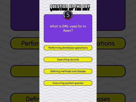 #Salesforce #Apex Q&A