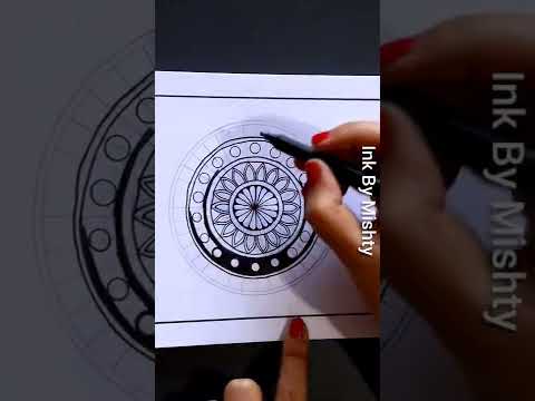 Mandala Art For Beginners | Mandala Art For Beginners Step By Step | Mandala Art Easy | Shorts