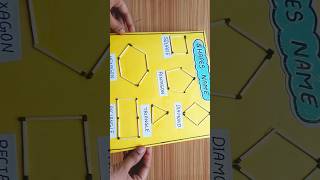 shapes name tlm for primary school / math tlm #tlm  #arushikavita