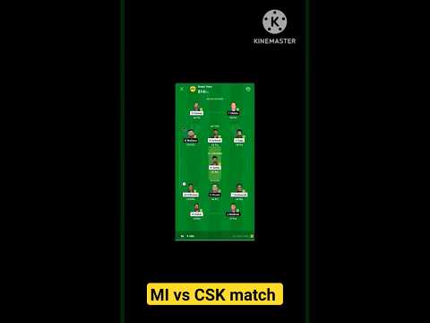 MI vs CSK match 🙋🏆🌟 || Grand league team #dream11